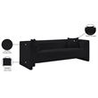 Meridian Furniture Everett Black Chenille Fabric Upholstered Sofa