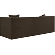 Meridian Furniture Everett Brown Chenille Fabric Upholstered Sofa
