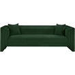 Meridian Furniture Everett Green Chenille Fabric Upholstered Sofa