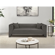 Meridian Furniture Everett Grey Chenille Fabric Upholstered Sofa