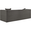 Meridian Furniture Everett Grey Chenille Fabric Upholstered Sofa
