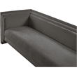 Meridian Furniture Everett Grey Chenille Fabric Upholstered Sofa