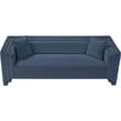 Meridian Furniture Everett Light Blue Chenille Fabric Upholstered Sofa