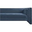 Meridian Furniture Everett Light Blue Chenille Fabric Upholstered Sofa