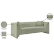 Meridian Furniture Everett Mint Chenille Fabric Upholstered Sofa