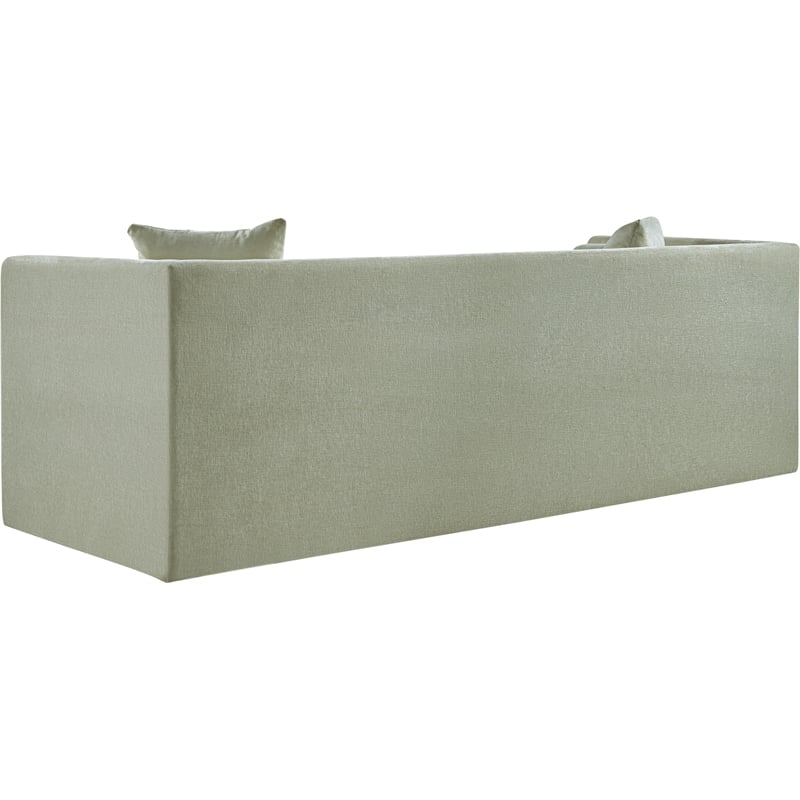 Meridian Furniture Everett Mint Chenille Fabric Upholstered Sofa