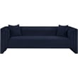 Meridian Furniture Everett Navy Chenille Fabric Upholstered Sofa