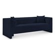 Meridian Furniture Everett Navy Chenille Fabric Upholstered Sofa
