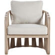 Meridian Furniture San Pietro Beige Olefin Upholstered Outdoor Patio Chair