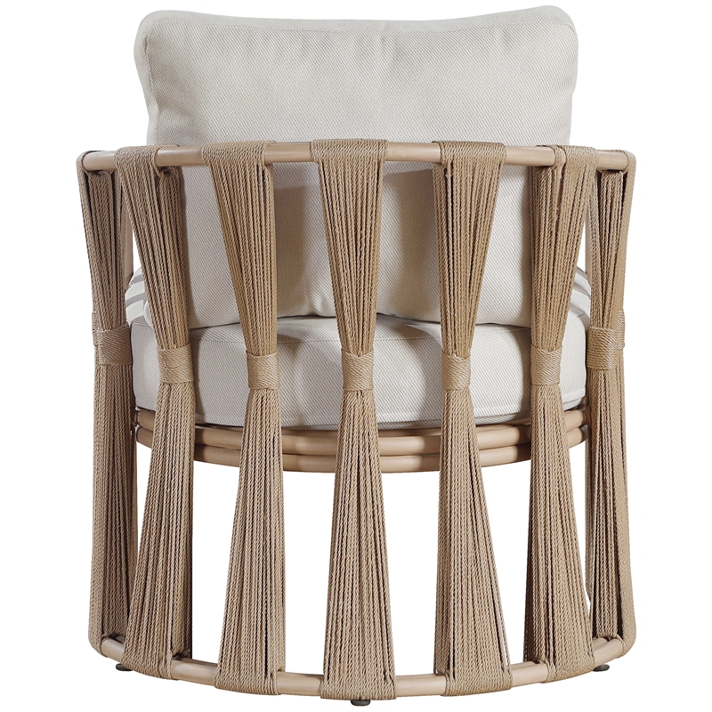 Meridian Furniture San Pietro Beige Olefin Upholstered Outdoor Patio Chair