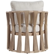 Meridian Furniture San Pietro Beige Olefin Upholstered Outdoor Patio Chair
