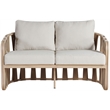 Meridian Furniture San Pietro Beige Olefin Upholstered Outdoor Patio Loveseat