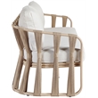 Meridian Furniture San Pietro Beige Olefin Upholstered Outdoor Patio Loveseat