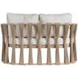 Meridian Furniture San Pietro Beige Olefin Upholstered Outdoor Patio Loveseat