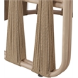 Meridian Furniture San Pietro Beige Olefin Upholstered Outdoor Patio Loveseat