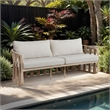 Meridian Furniture San Pietro Beige Olefin Upholstered Outdoor Patio Sofa