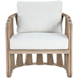 Meridian Furniture San Pietro Cream Olefin Upholstered Outdoor Patio Chair