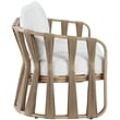 Meridian Furniture San Pietro Cream Olefin Upholstered Outdoor Patio Loveseat
