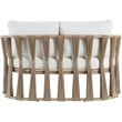 Meridian Furniture San Pietro Cream Olefin Upholstered Outdoor Patio Loveseat