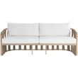 Meridian Furniture San Pietro Cream Olefin Upholstered Outdoor Patio Sofa