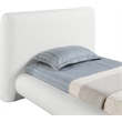 Meridian Furniture Blair Cream Fabric Upholstered Twin Bed