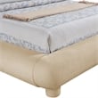 Meridian Furniture Blair Beige Chenille Fabric Upholstered Full Bed