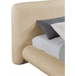Meridian Furniture Blair Beige Chenille Fabric Upholstered Queen Bed