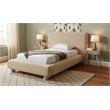 Meridian Furniture Blair Beige Chenille Fabric Upholstered Twin Bed