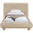 Meridian Furniture Blair Beige Chenille Fabric Upholstered Twin Bed