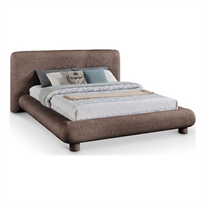 Meridian Furniture Blair Brown Chenille Fabric Upholstered Full Bed