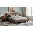 Meridian Furniture Blair Brown Chenille Fabric Upholstered Full Bed