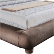 Meridian Furniture Blair Brown Chenille Fabric Upholstered Full Bed