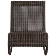 Meridian Furniture Antigua Brown Wicker And Steel Outdoor Patio Rocker