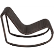 Meridian Furniture Antigua Brown Wicker And Steel Outdoor Patio Rocker