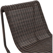 Meridian Furniture Antigua Brown Wicker And Steel Outdoor Patio Rocker