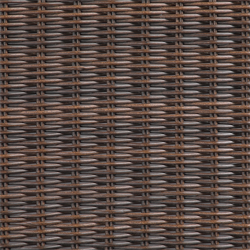 Meridian Furniture Antigua Brown Wicker And Steel Outdoor Patio Rocker