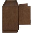 Meridian Furniture Everson Brown Oak Veneer And Solid Wood Sideboard/Buffet