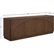 Meridian Furniture Everson Brown Oak Veneer And Solid Wood Sideboard/Buffet