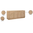 Meridian Furniture Everson Natural Oak Veneer And Solid Wood Sideboard/Buffet