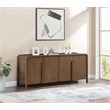 Meridian Furniture Harmony Brown Oak Veneer And Solid Wood Sideboard/Buffet