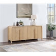 Meridian Furniture Harmony Natural Oak Veneer And Solid Wood Sideboard/Buffet