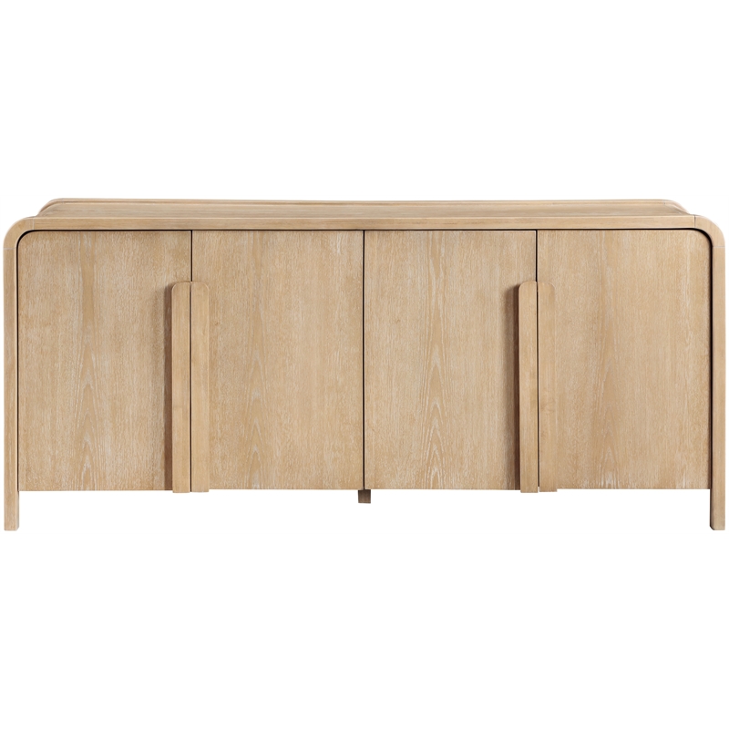Meridian Furniture Harmony Natural Oak Veneer And Solid Wood Sideboard/Buffet