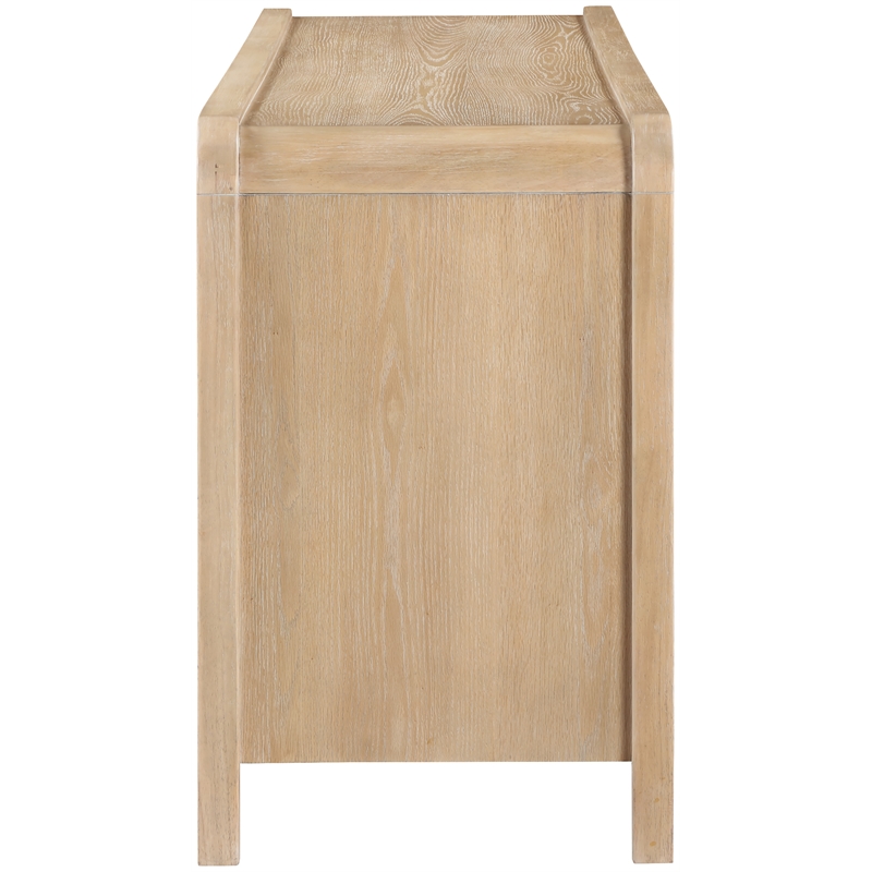 Meridian Furniture Harmony Natural Oak Veneer And Solid Wood Sideboard/Buffet