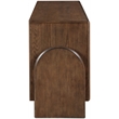 Meridian Furniture Elanor Brown Oak Veneer And Solid Wood Sideboard/Buffet