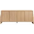 Meridian Furniture Elanor Natural Oak Veneer And Solid Wood Sideboard/Buffet