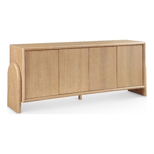 Meridian Furniture Elanor Natural Oak Veneer And Solid Wood Sideboard/Buffet