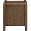 Meridian Furniture Harmony Brown Oak Veneer And Solid Wood Night Stand
