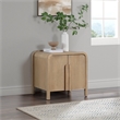 Meridian Furniture Harmony Natural Oak Veneer And Solid Wood Night Stand
