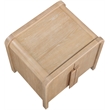 Meridian Furniture Harmony Natural Oak Veneer And Solid Wood Night Stand