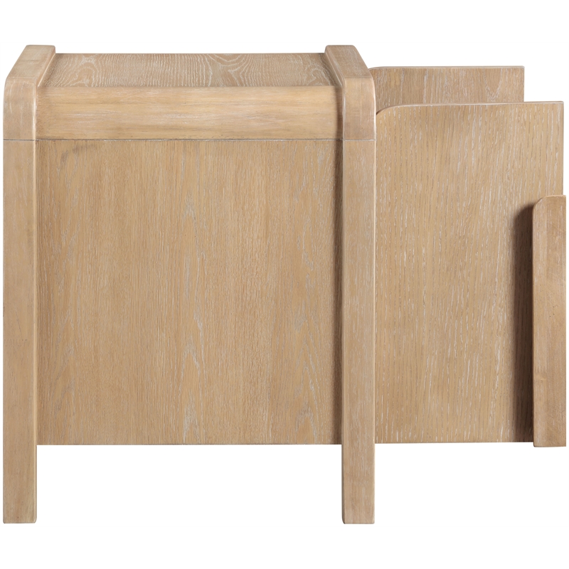 Meridian Furniture Harmony Natural Oak Veneer And Solid Wood Night Stand